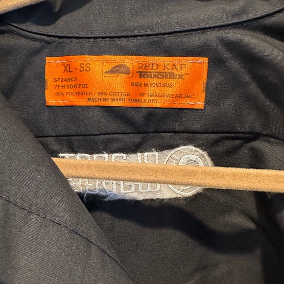 Men’s planet waves black short sleeve work shirt. button down. Size XL - Picture 4 of 6